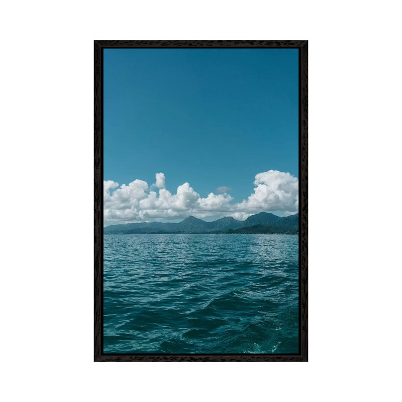Oahu Hawaii XI by Bethany Young - Print on Canvas, Black Framed, 66.04cm H x 45.72cm W x 3.81cm D