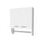 Bathroom Cabinet With White Towel Holder - 2 Doors, Shelves, Wall Mounted, Particle Board, 20.3" H X 17.4" W 5.1" D Bar Wardrobe For Small Bathrooms Door, Shelf,-121116218