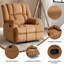 Fauteuil inclinable manuel Ã  bascule et pivotant pour le salon-1182770963