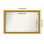 Townhouse Gold Non-Beveled Bathroom Wall Mirror-1016737313