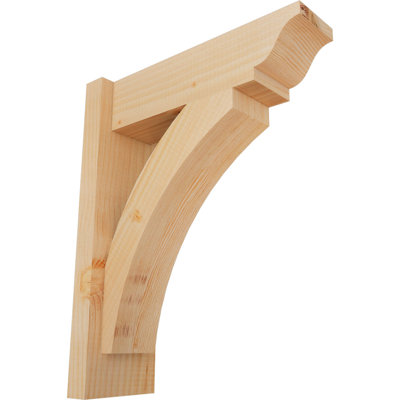 5 1/2"W x 16"D x 20"H Thorton Smooth Traditional Outlooker, Douglas Fir