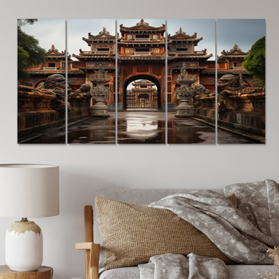 Vietnam Hue Imperial City II - Art mural du Vietnam, salon - 5 panneaux égaux