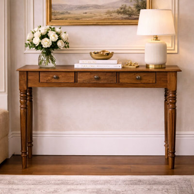 110cm Solid Wood Console Table