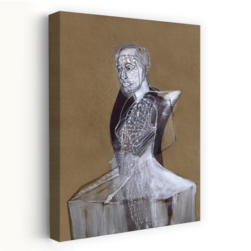 Art mural fantôme en costume, H 60 po x l 40 po
