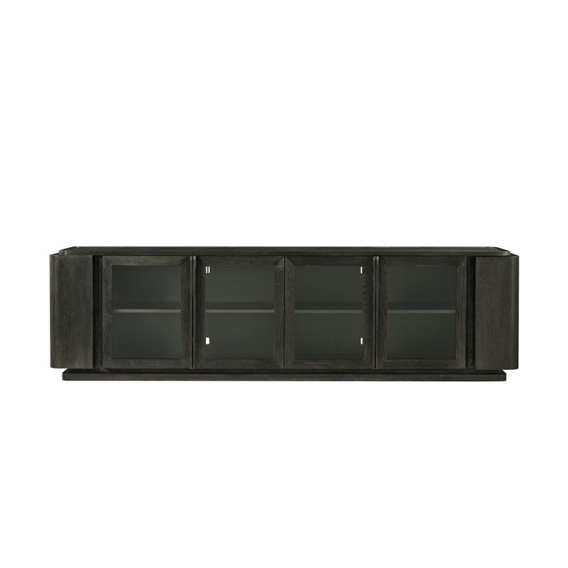 Repose Media Console, Charcoal Oak
