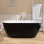 Baignoire autoportante en acrylique avec drain central 59 po x 30 po-94415022