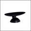 Table basse elliptique en forme de pierre Lucky, conception minimaliste moderne avec base sculpturale pour les salons et les appartements