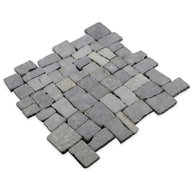Carreau de mosaïque aléatoire 11 po x 11 po