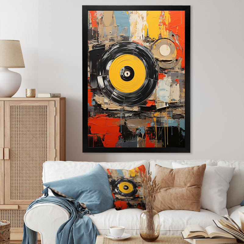 Impression sur toile, Cadre simple noir, H 40 po x l 30 po x P 1,5 po