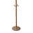 73 Inch Tall Chrome And Wood Coat Rack With Oak Finish, Durable And Stylish For Any Room-1493762664