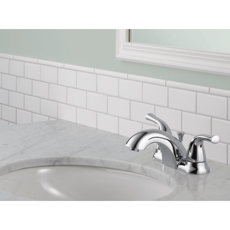Centerset Bathroom Faucet with Drain Assembly