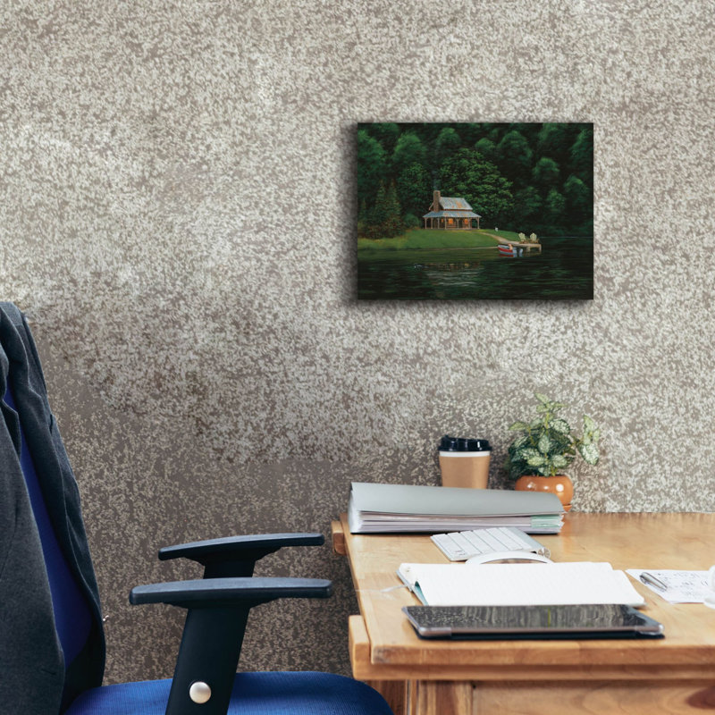 «Happy Place 1» par James Wiens, art mural sur toile, H 12 po x l 16 po