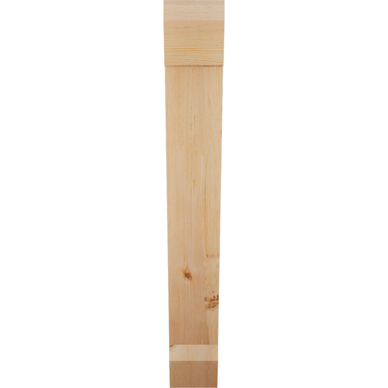 6"W x 36"D x 44"H Traditional Slat Rough Sawn Bracket, Douglas Fir, Douglas Fir, 44" H x 6" W x 36" D
