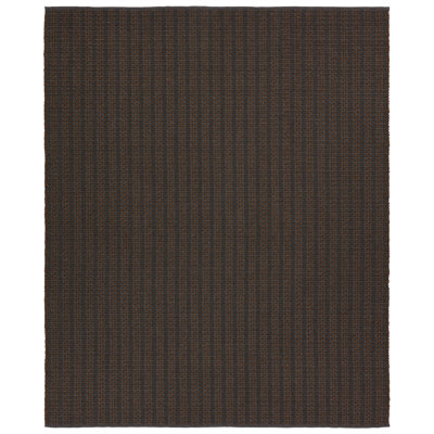 Striped Area Rug in Gray/Brown