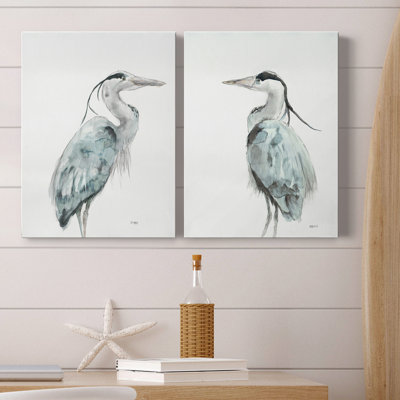 " Blue Heron I " 2 Piece Art Acrylic Print