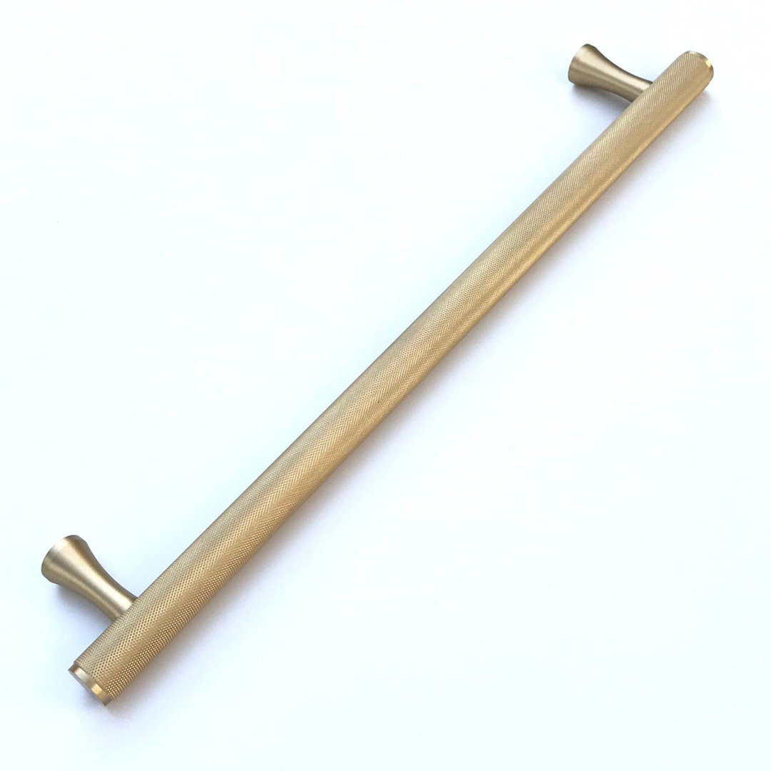 Texture 11-5/16" Center to Center Solid Brass Cabinet Handle Forge Hardware Studio 