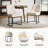 Modern Upholstered Metal Frame Side Dining Chair-1973325525