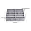 Gray foldable drawer organizer