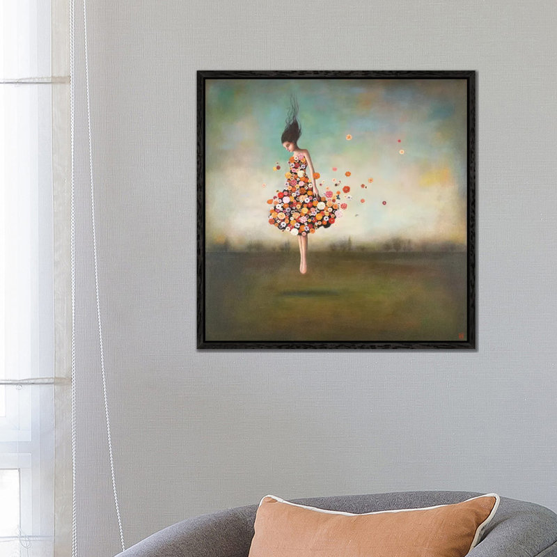 Print on Canvas, Black Floater Framed, 93.98 cm H x 93.98 cm W x 4.445 cm D