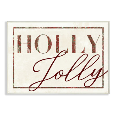 Holiday Holiday - papier texturé Holly Jolly, impression d'art textuel