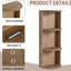 Soft Close Door 16 Inch Bathroom Vanity With Sink And Wall - Mounted Storage Rack Having Unique Structure, Modern Style Doors, Three Tier Rack, Ideal For Compact Bathrooms