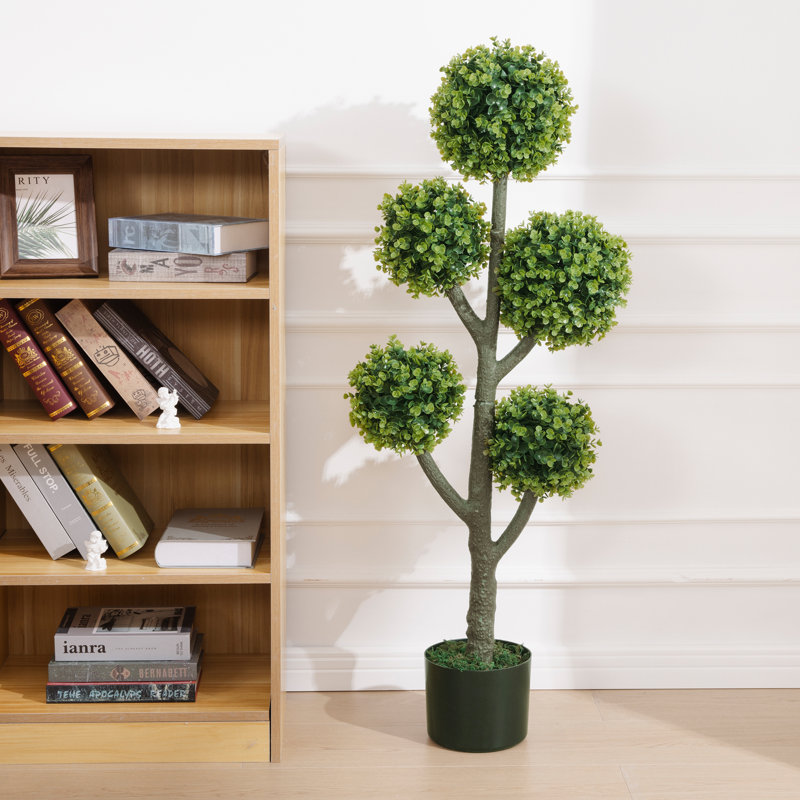 Topiaire de buis artificiel en pot