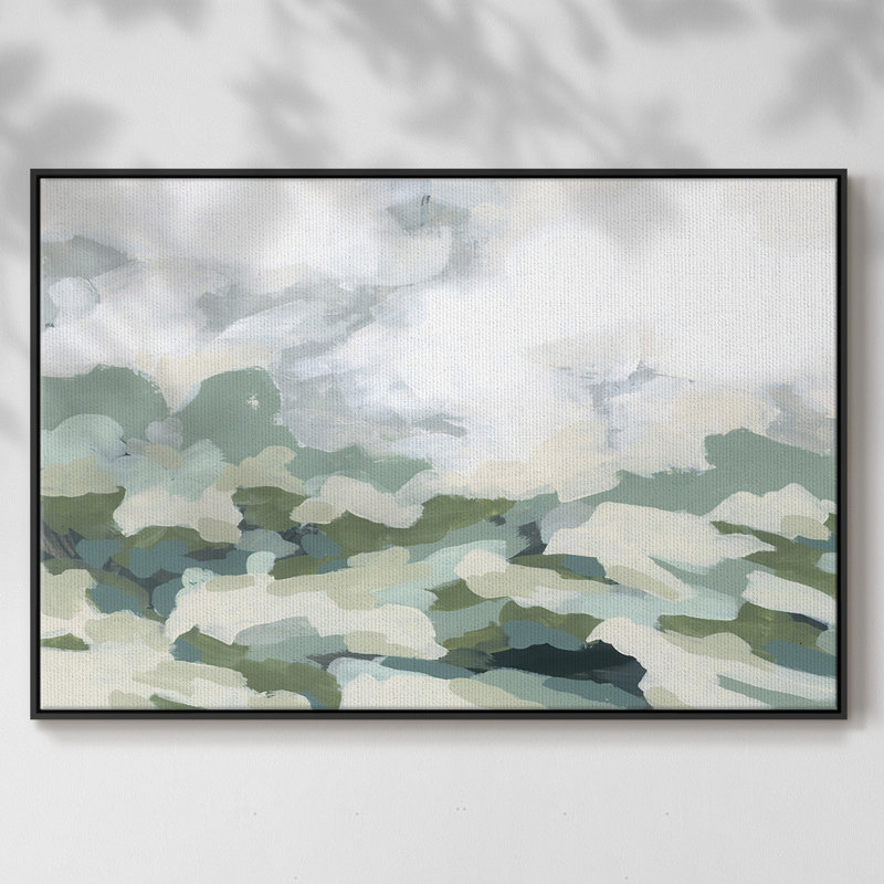 Verdant Hillside II, reproduction d'art sur toile, Noir, H 27 po x l 41 po x P 2 po