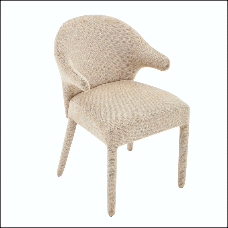 Ensemble de 2 chaises en tissu Boucle, khaki, khaki, khaki
