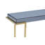116cm Glass Top Console Table