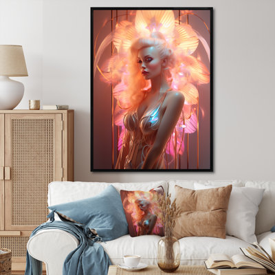 «Subtle Sensuality Pink Cabaret Dancer» sur toile