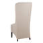 Chaise parsons Carolen revêtue de lin taupe