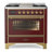 ILVE Majestic II Series 36 inch Dual Fuel Range with 6 Sealed Burners (Glass Door)-48345164-48345136