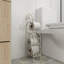 Noe Benzara Classic Free standing Metal Toilet Paper Holder, Off White-765480699