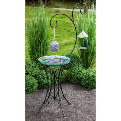 Ajak Metal Mosaic Birdbath