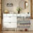 Flip-Down Shoe Cabinet with Solid Back Panel – Slim Entryway Organizer, 2 Drawers, Storage Shelf, Holds 16+ Pairs, White