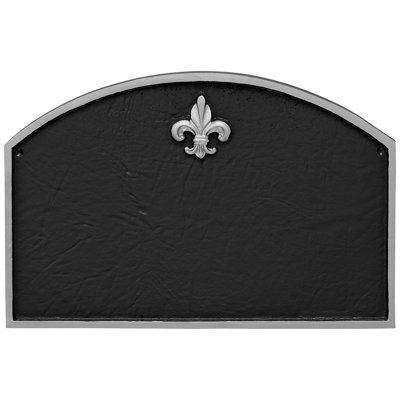 Fleur de Lis 1-Line Wall Address Plaque