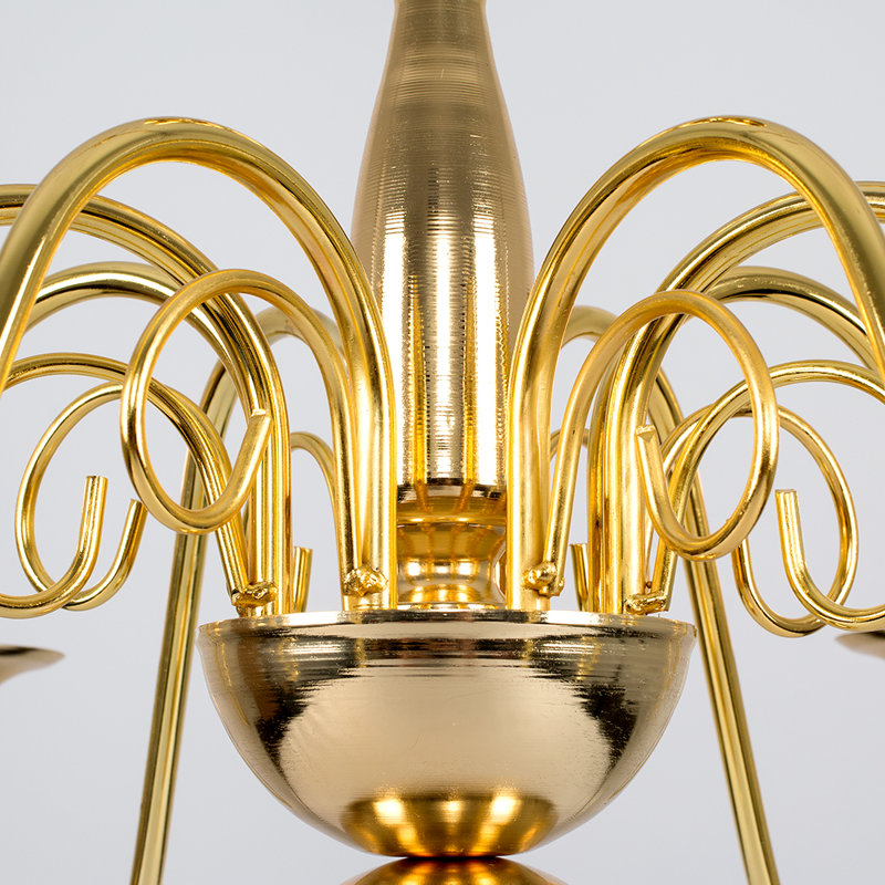 Margarita 8 - Light Candle Style Chandelier, Chrome, No Bulb