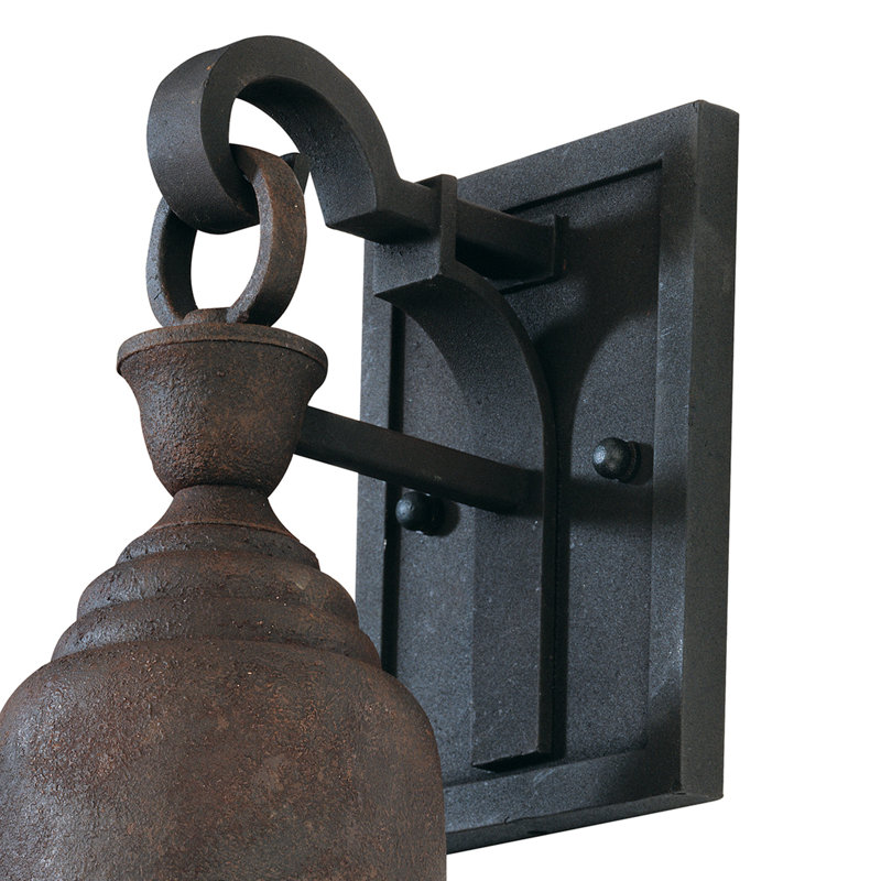 Applique murale d'extérieur à 1 ampoule Liberty Centennial Rust, Culot moyen, H 19,75 po x l 13 po x P 13 po