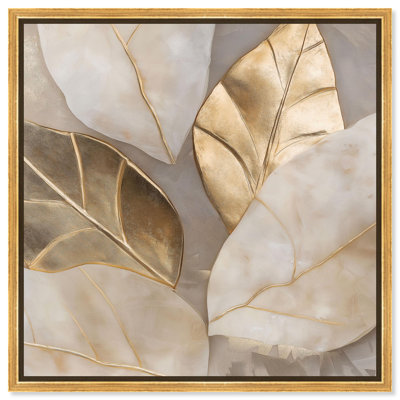 Toile dorée élégante, art naturel par Art Remedy
