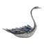 Sagebrook Home 6" Majesty Blue Kyanite Stone Sitting Metal Swan-532900090