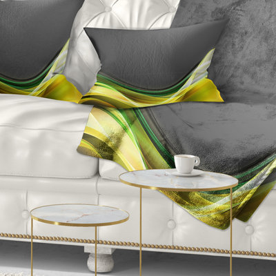 Motif de texture vert or - Coussin imprimé abstrait
