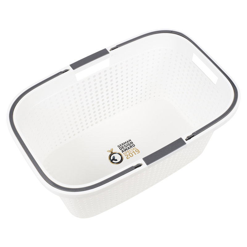 Plastic Laundry Basket with Handles