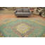 Tapis traditionnel rétro vert 10 x 13