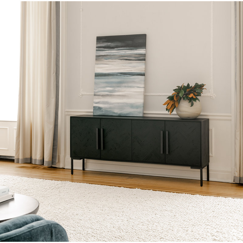 77'' Wide Mango Solid Wood Sideboard