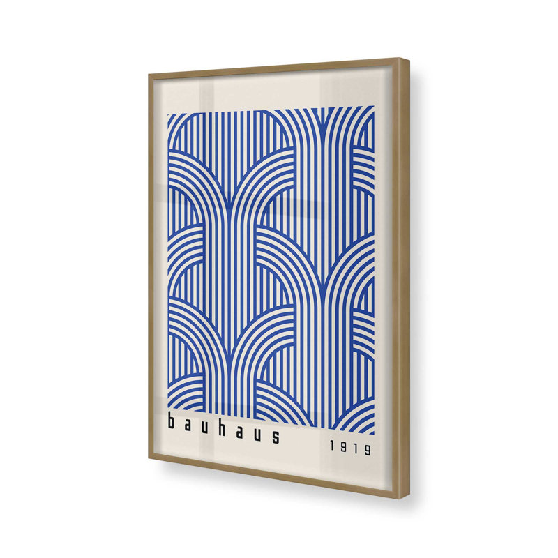 Bauhaus Abstract Arches, Cadre pour photo simple or brossé, H 15,25 po x l 12,25 po