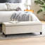 Banc de rangement avec intérieur en cuir de polyuréthane, l 17,99 po x l 51,93 po x H 16,46 po, structure en bois massif