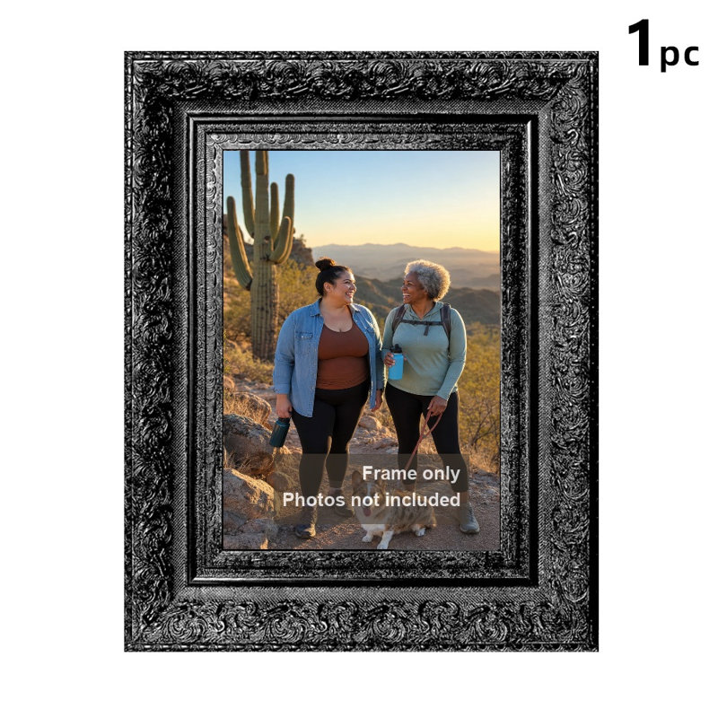 Cadre photo noir 1PC 11 "x 14" à lignes épurées avec forme rectangulaire classique, Noir, 1, 11 po x 14 po