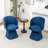 Dantzler Velvet Swivel Upholstered Dining Chair-1727595457
