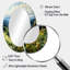 Miroir mural ovale en métal Countryside Mountain Vista Patchwork I-439715639