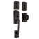Handleset with Single Cylinder Deadbolt and Door Knob and Rosette